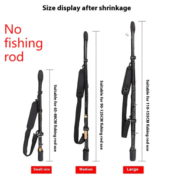 Lightweight Portable Fishing Rod Case – Protective Sleeve with Straps for Travel, Bike & Lure Rods