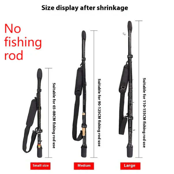 Lightweight Portable Fishing Rod Case – Protective Sleeve with Straps for Travel, Bike & Lure Rods