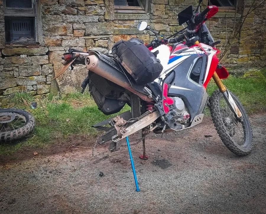 Ultralight Enduro Trail Jack Stand for Motorcycle Adventure Maintenance