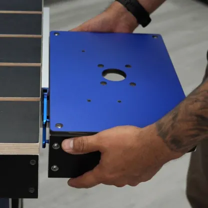 Compact Trim Router Table — Phenolic Top & Aluminum T-Track