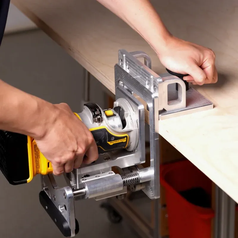Universal Mortise & Tenon Jig — Adjustable Router Joinery Guide