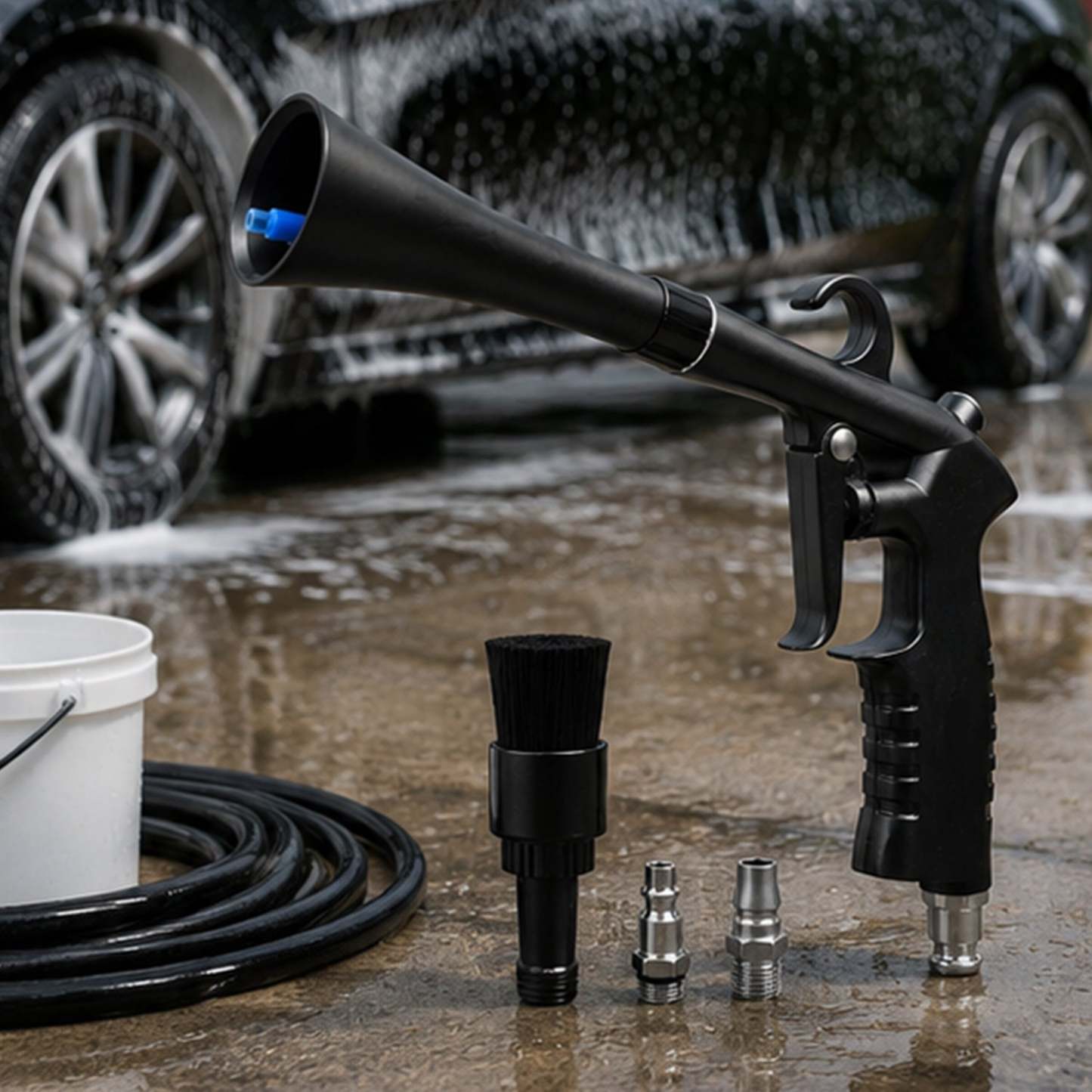 High-pressure car cleaning gun