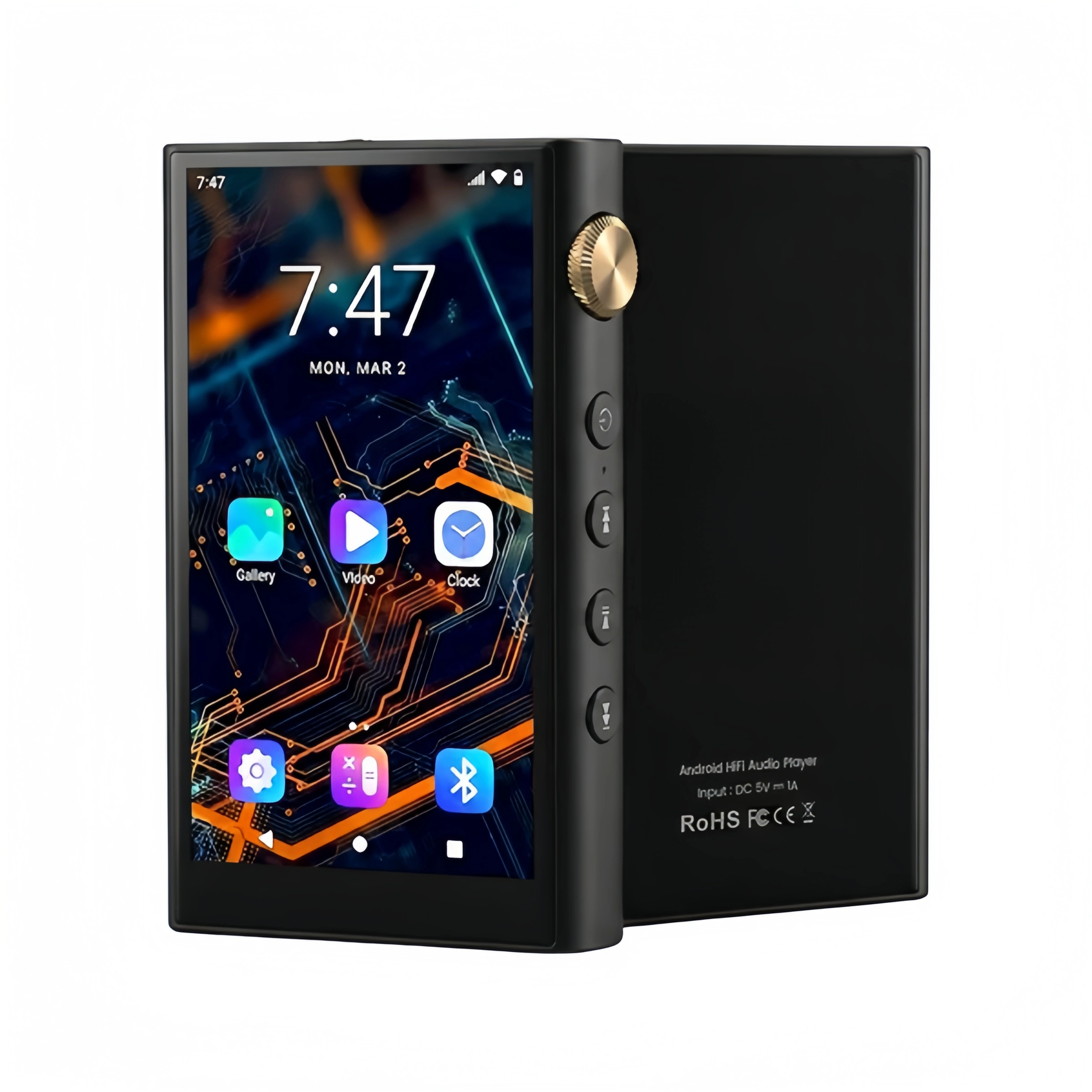 Portable Hi-Fi Digital Audio Player-High Resolution Music Experience with Android Streaming