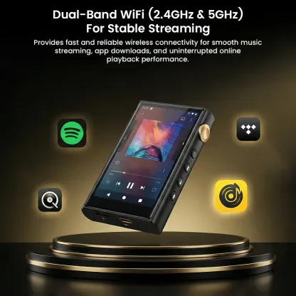 Portable Hi-Fi Digital Audio Player-High Resolution Music Experience with Android Streaming