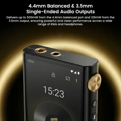 Portable Hi-Fi Digital Audio Player-High Resolution Music Experience with Android Streaming