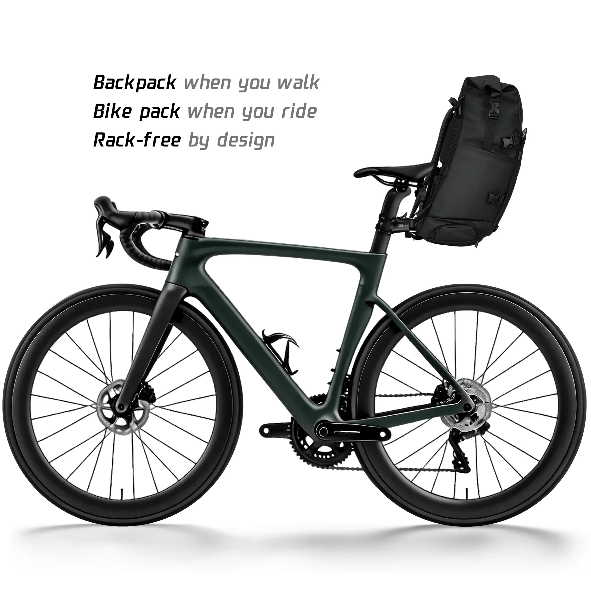 Waterproof Roll-Top Bicycle Rear Rack Bag