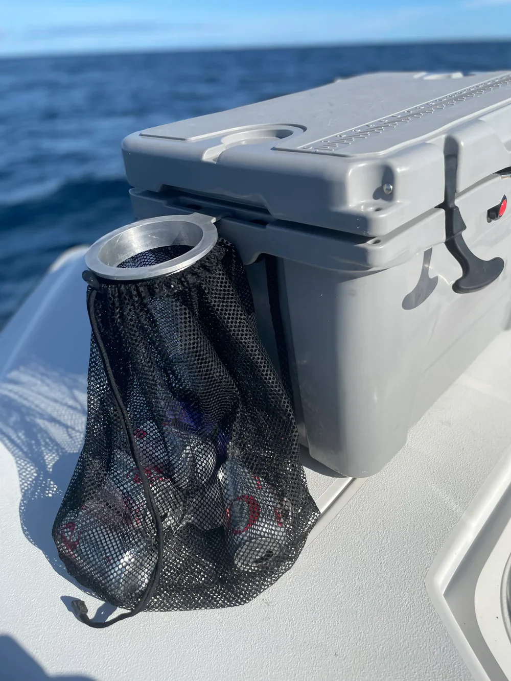 Cooler Hanging Trash Bag — Reusable Outdoor Mesh Waste Bag
