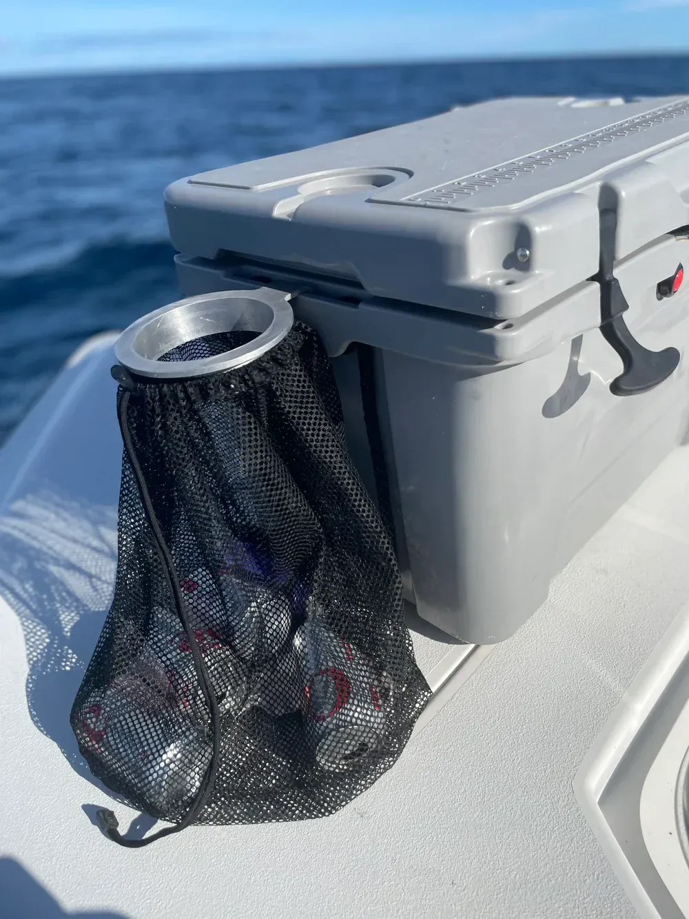 Cooler Hanging Trash Bag — Reusable Outdoor Mesh Waste Bag