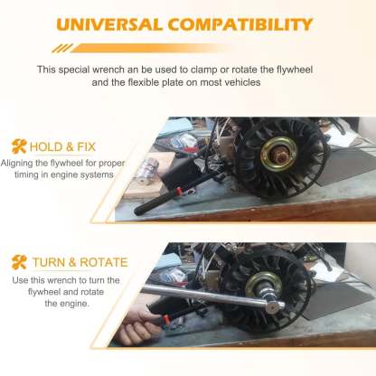 Foldable Flywheel Turning Tool Wrench