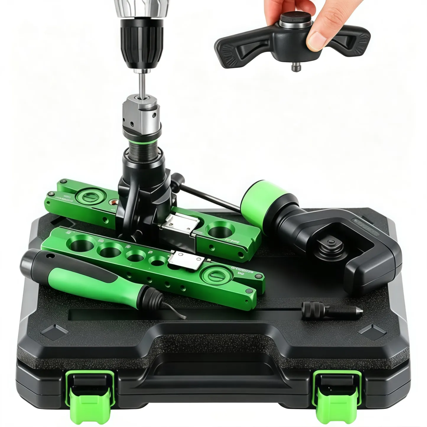 Manual Eccentric Flaring Tool Kit for Copper Tubing and HVAC Refrigeration Repair