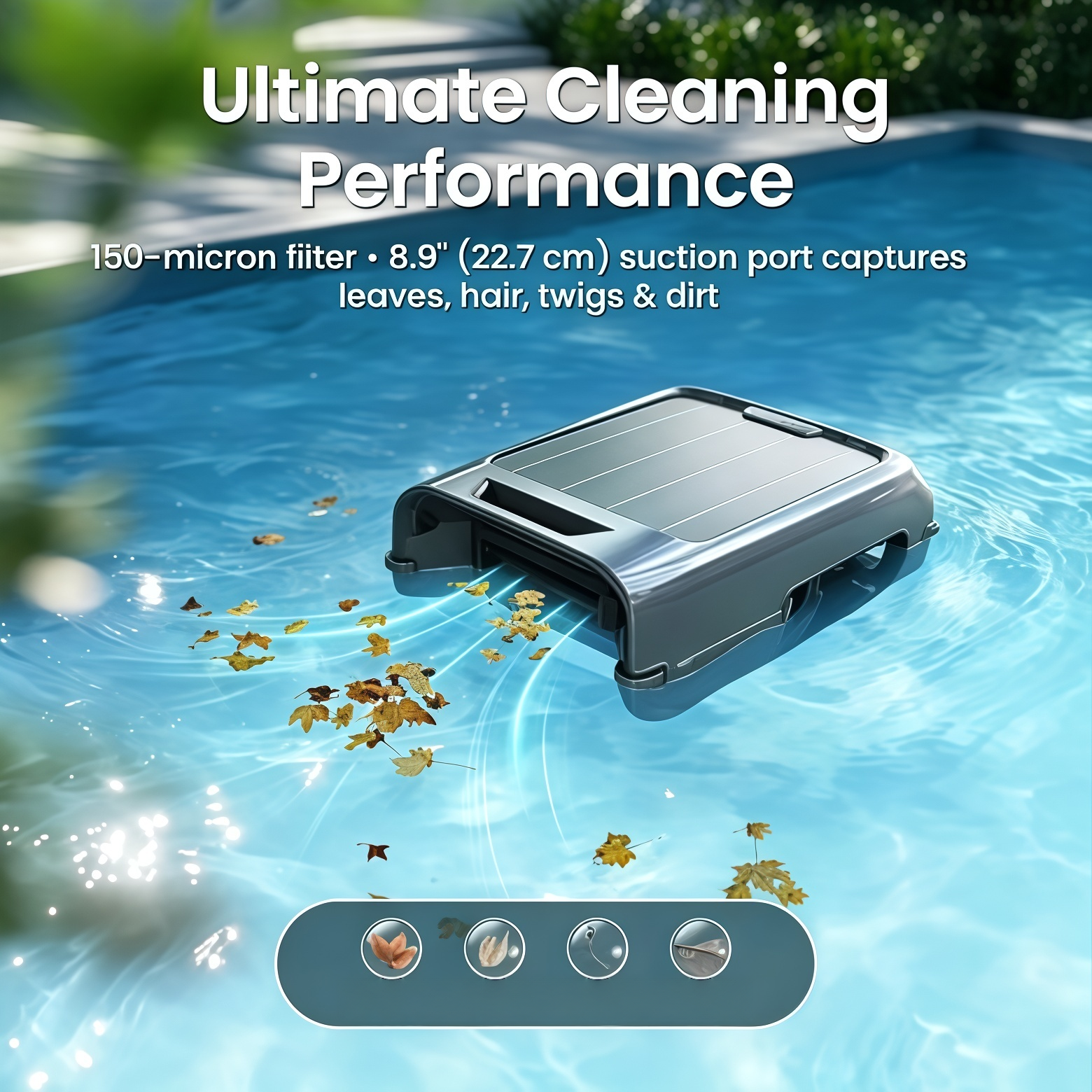 Cordless Robotic Pool Skimmer