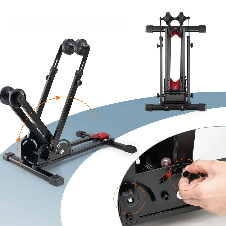 Foldable Double-Arm Bike Stand