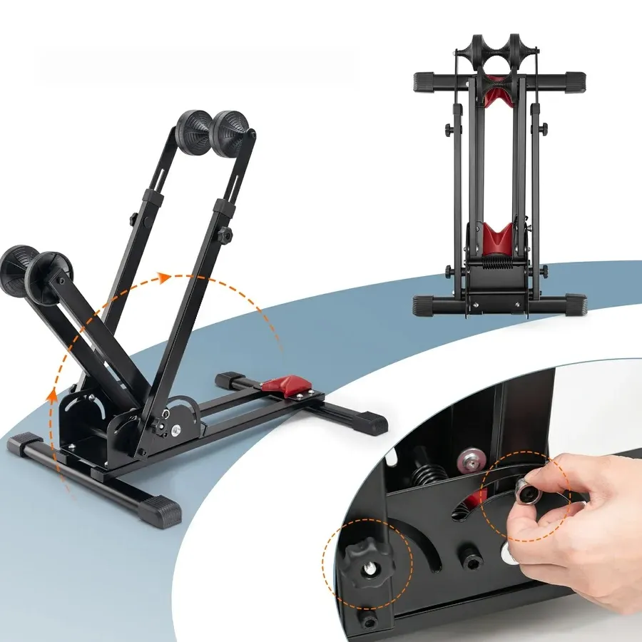 Foldable Double-Arm Bike Stand