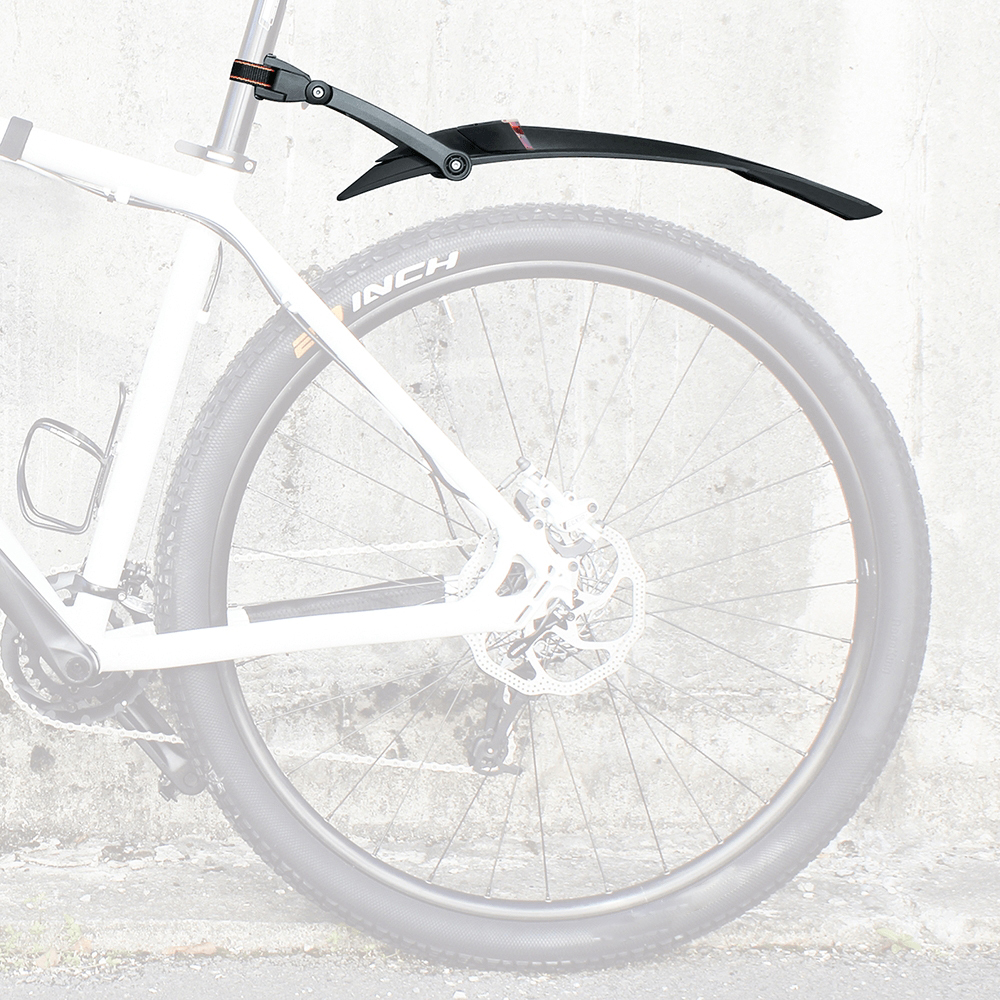 Rear Bike Fender with LED Light — Quick Release Cycling Mudguard