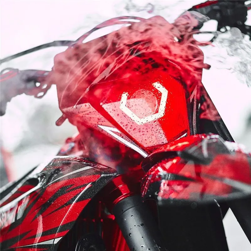 Hexagonal LED Motorcycle Headlight Upgrade Kit for Off-Road Riding