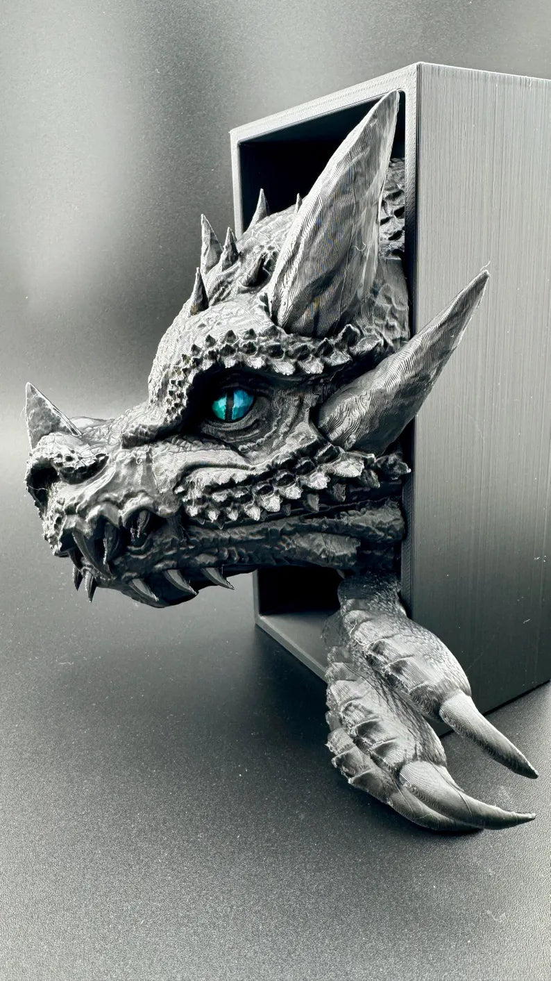 Dragon-shaped bookends, fantasy bookends, gifts for book lovers