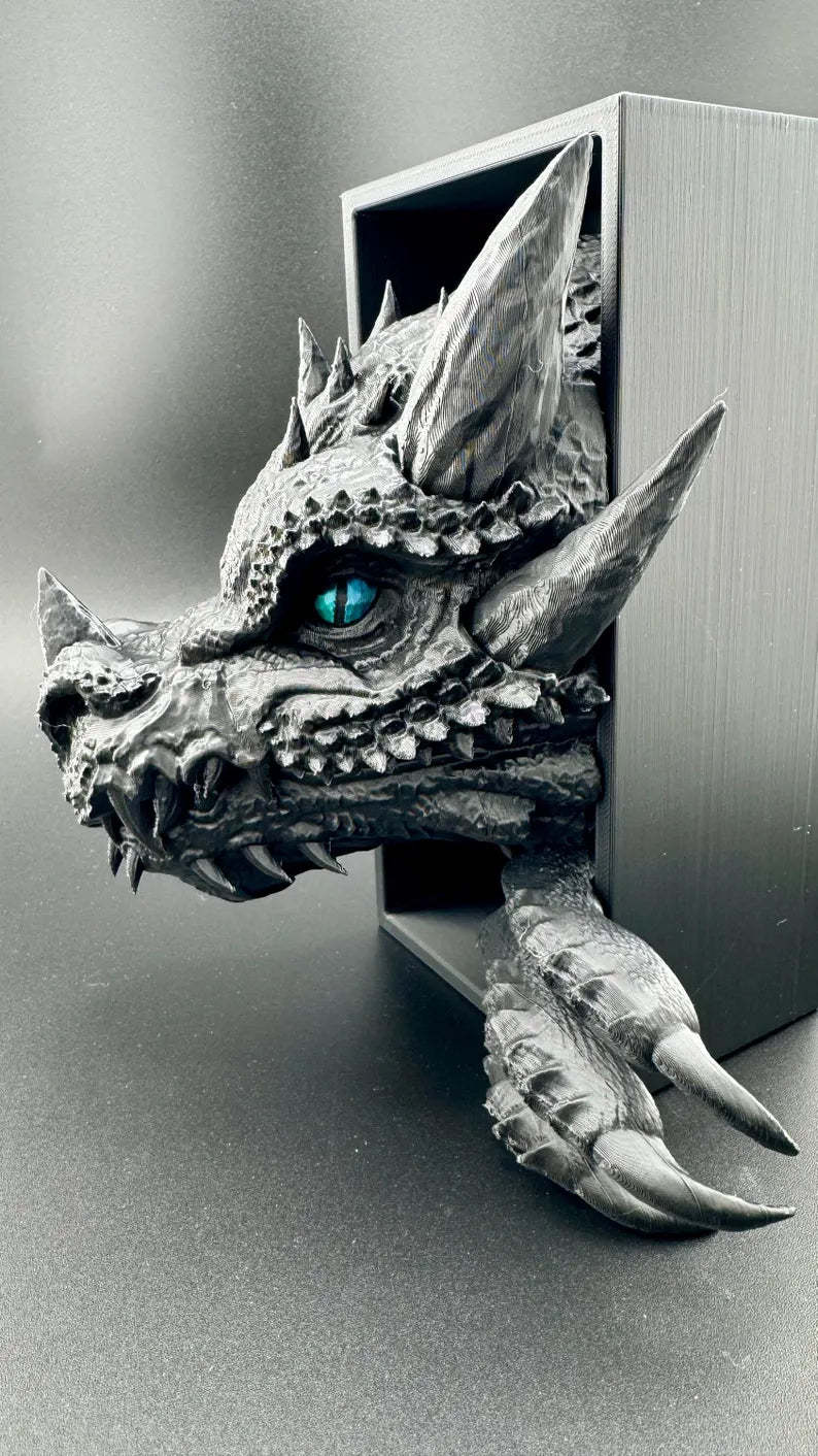 Dragon-shaped bookends, fantasy bookends, gifts for book lovers