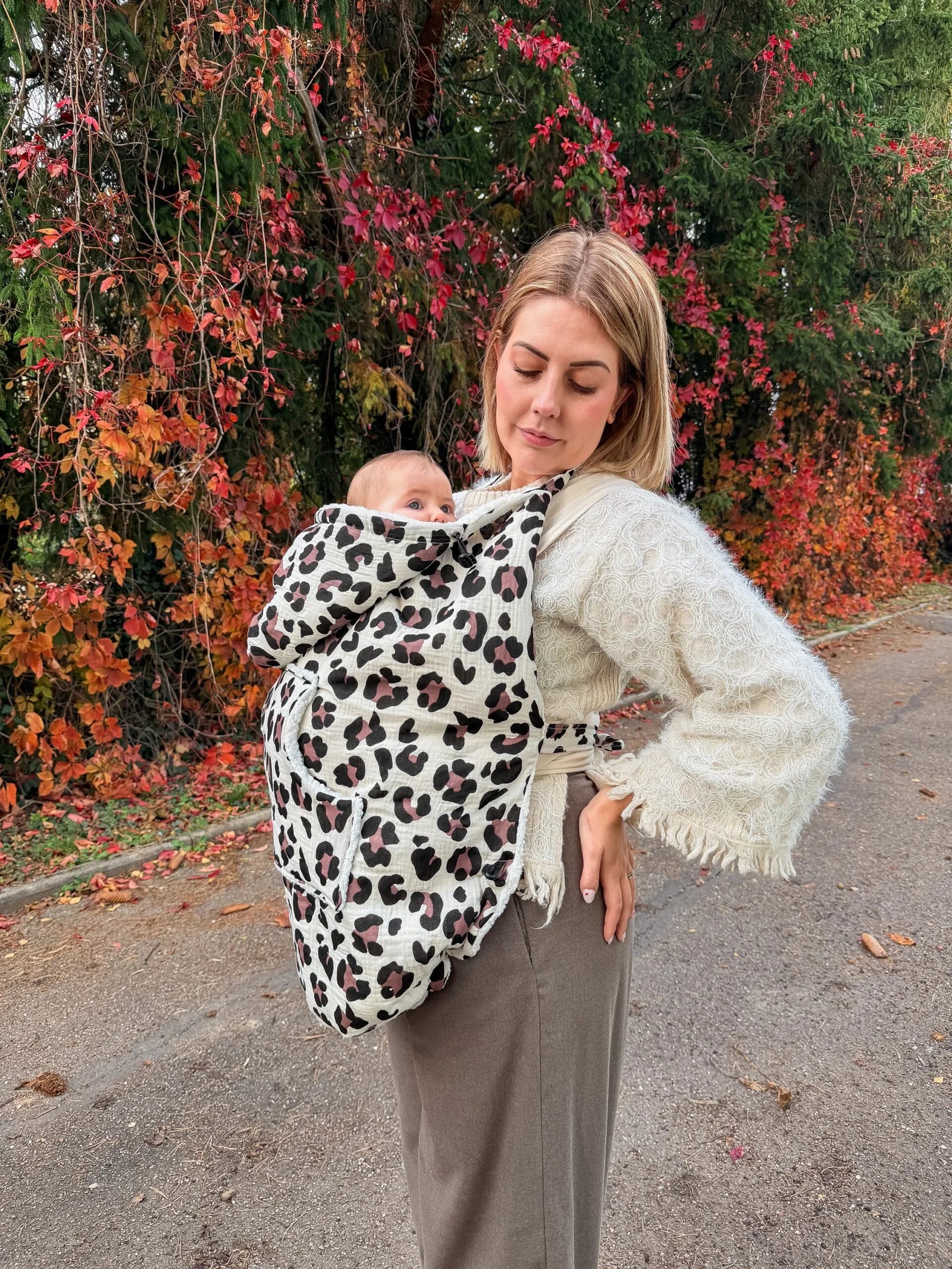 Cozy Plush Baby Carrier Cover