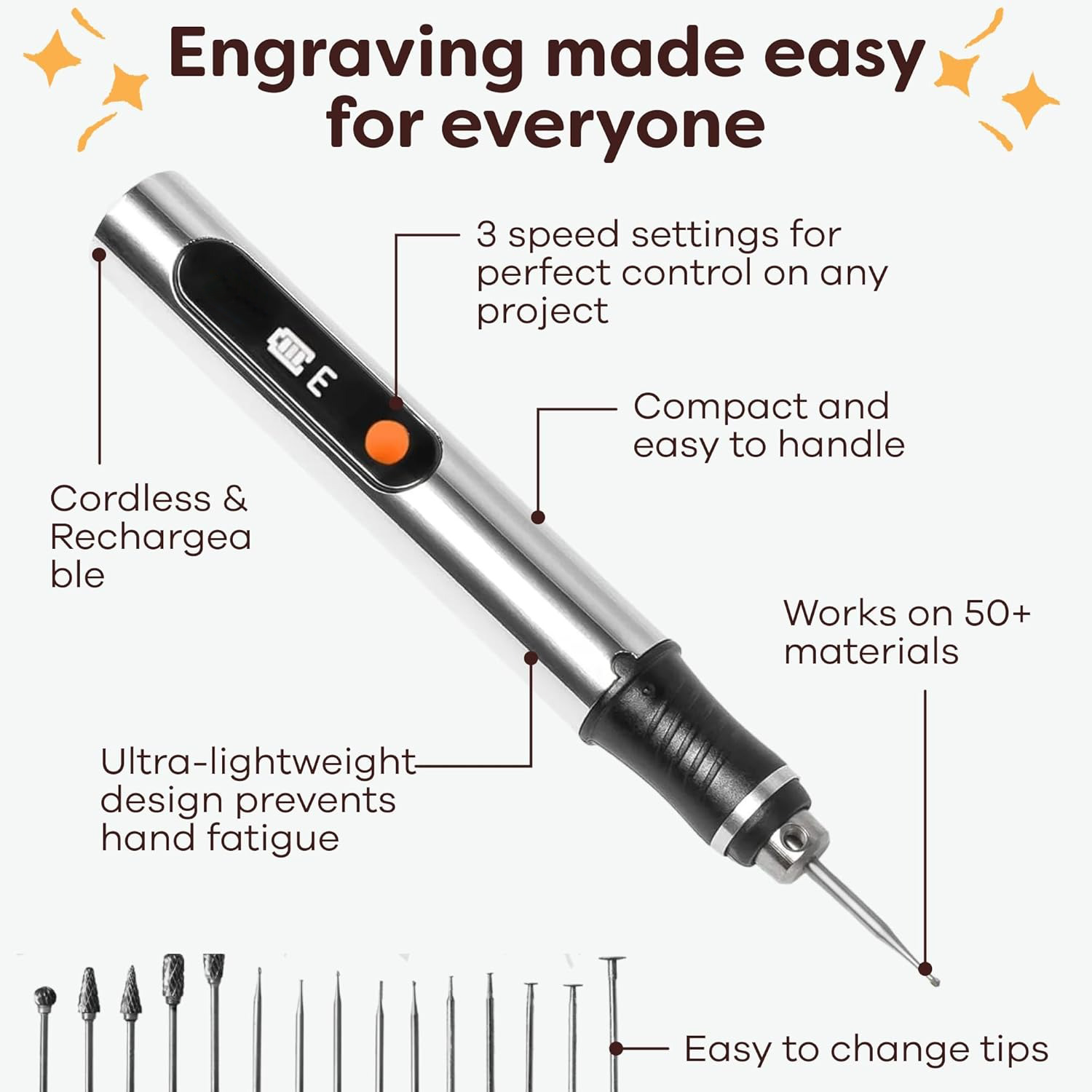 Wireless portable engraving pen
