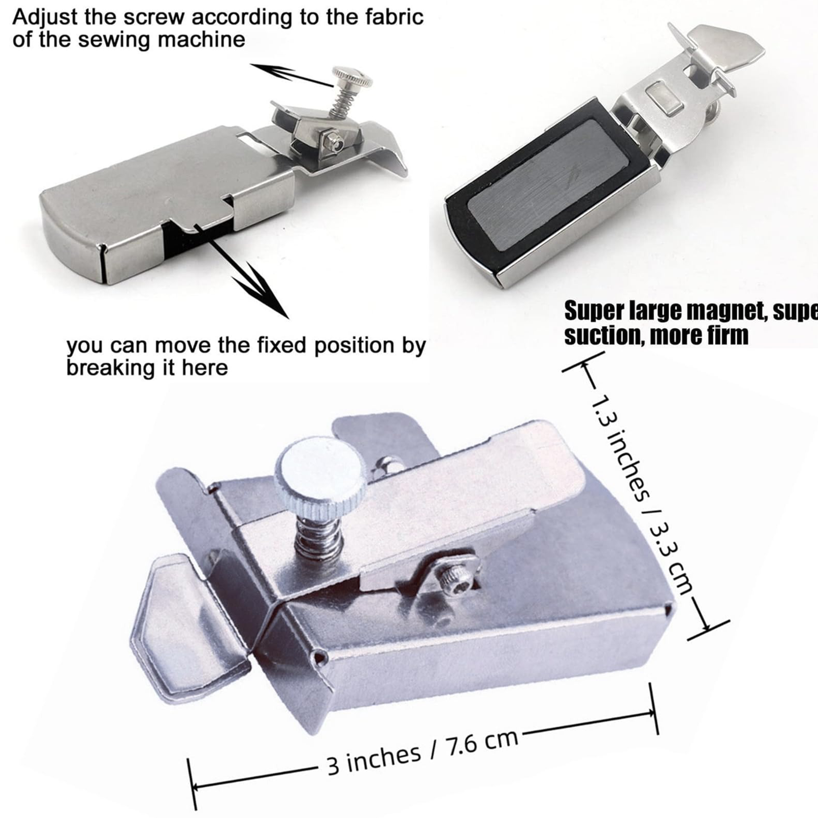Multifunctional magnetic sewing guide