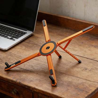Magnetic Foldable Adjustable Desktop Stand – For iPhone, iPad, and Laptops