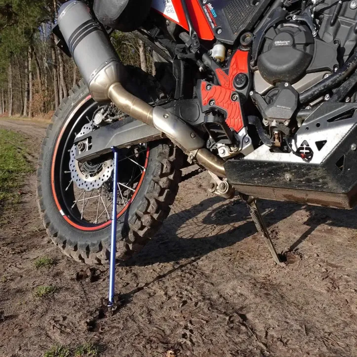 Ultralight Enduro Trail Jack Stand for Motorcycle Adventure Maintenance