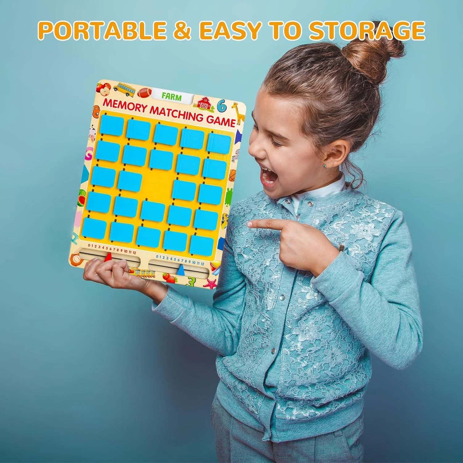 Fun Travel Memory Game – Matching Toy for Kids Aged 3-8