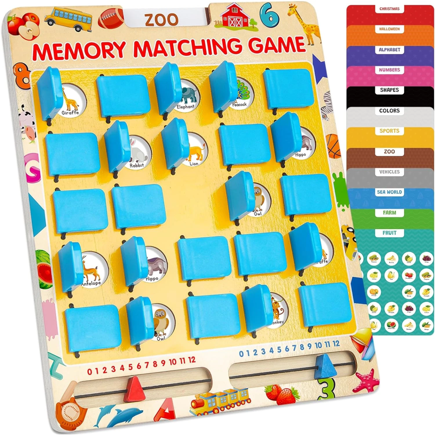 Fun Travel Memory Game – Matching Toy for Kids Aged 3-8