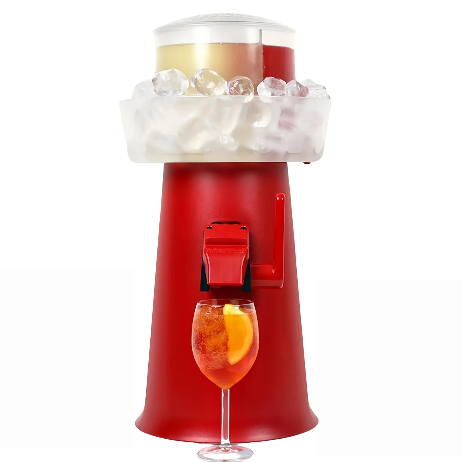 Manual Spritz Drink Dispenser — 3L Party Cocktail Mixer with Built-In Ice Chamber