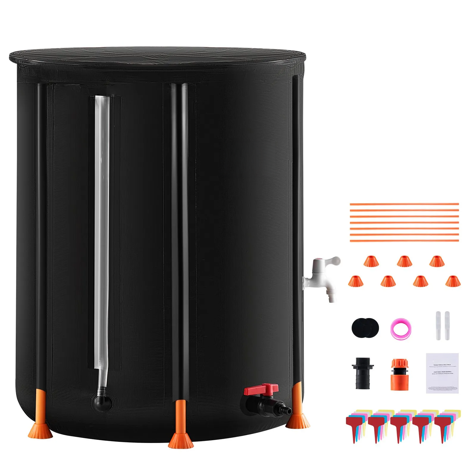 100 Gallon Collapsible Rain Barrel for Garden Water Collection