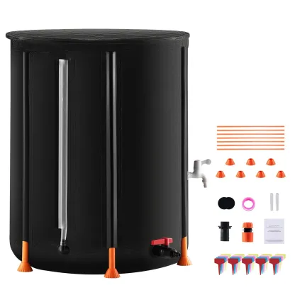 100 Gallon Collapsible Rain Barrel for Garden Water Collection