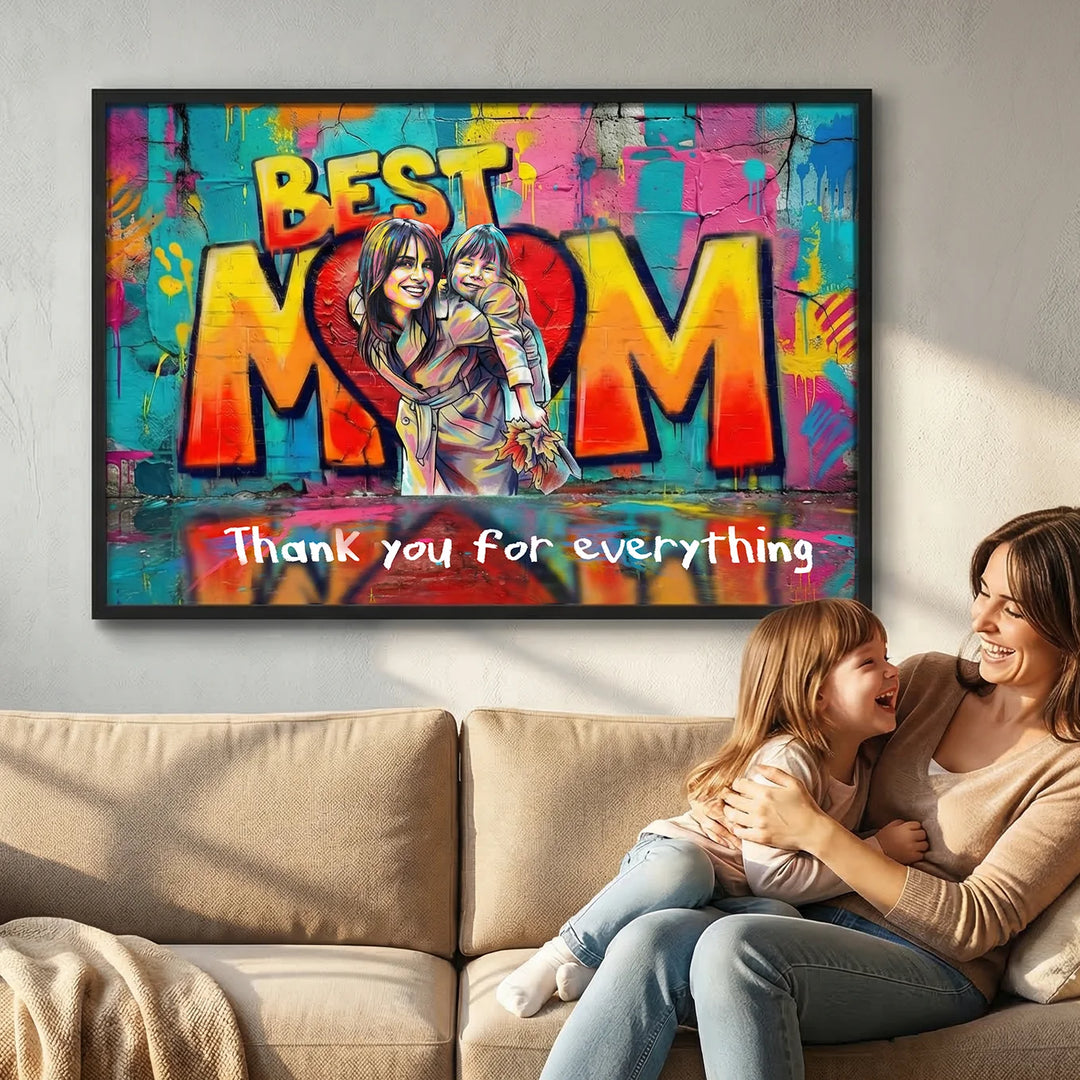 Personalized Poster Love "MOM"