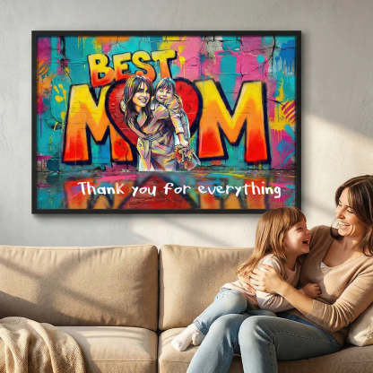 Personalized Poster Love "MOM"