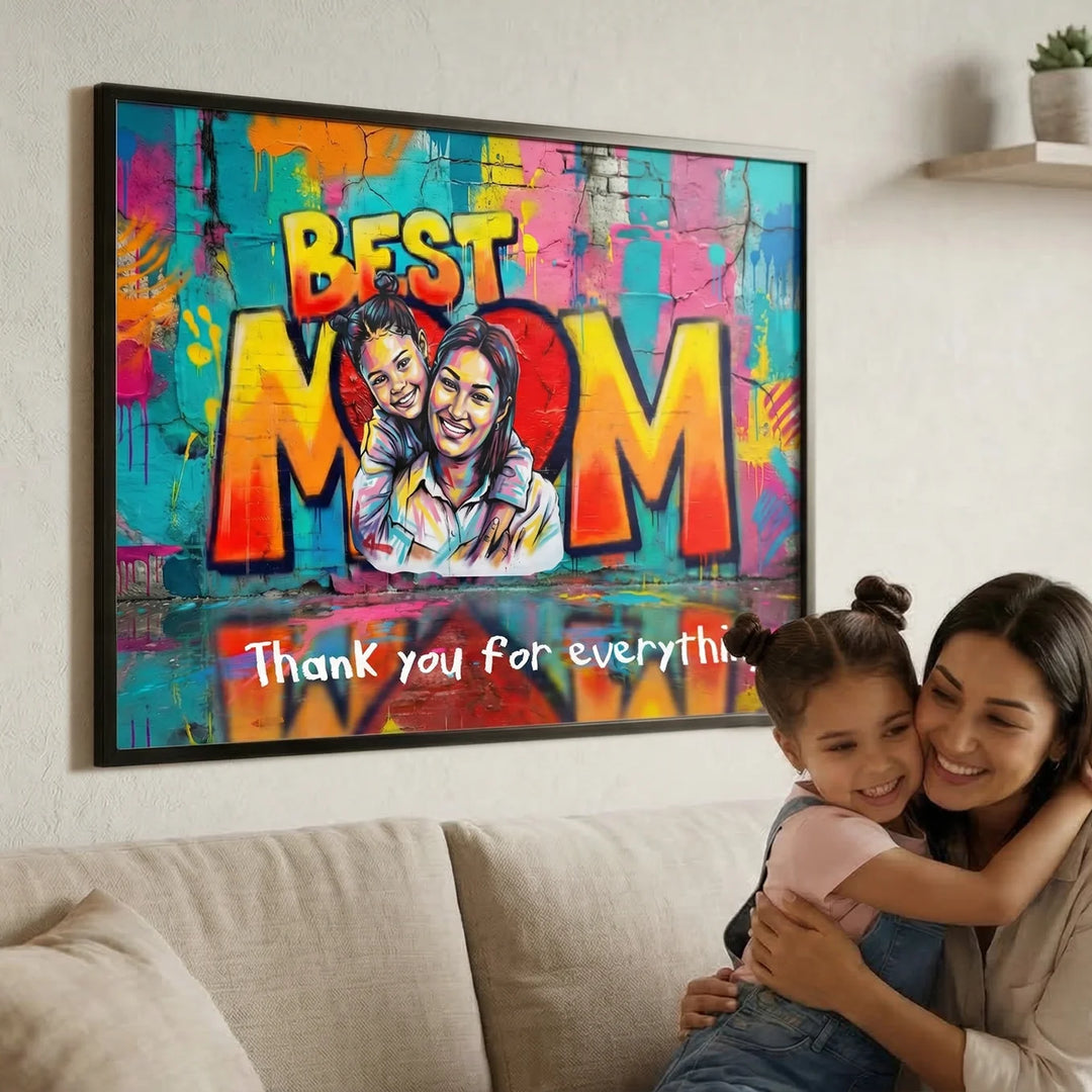 Personalized Poster Love "MOM"