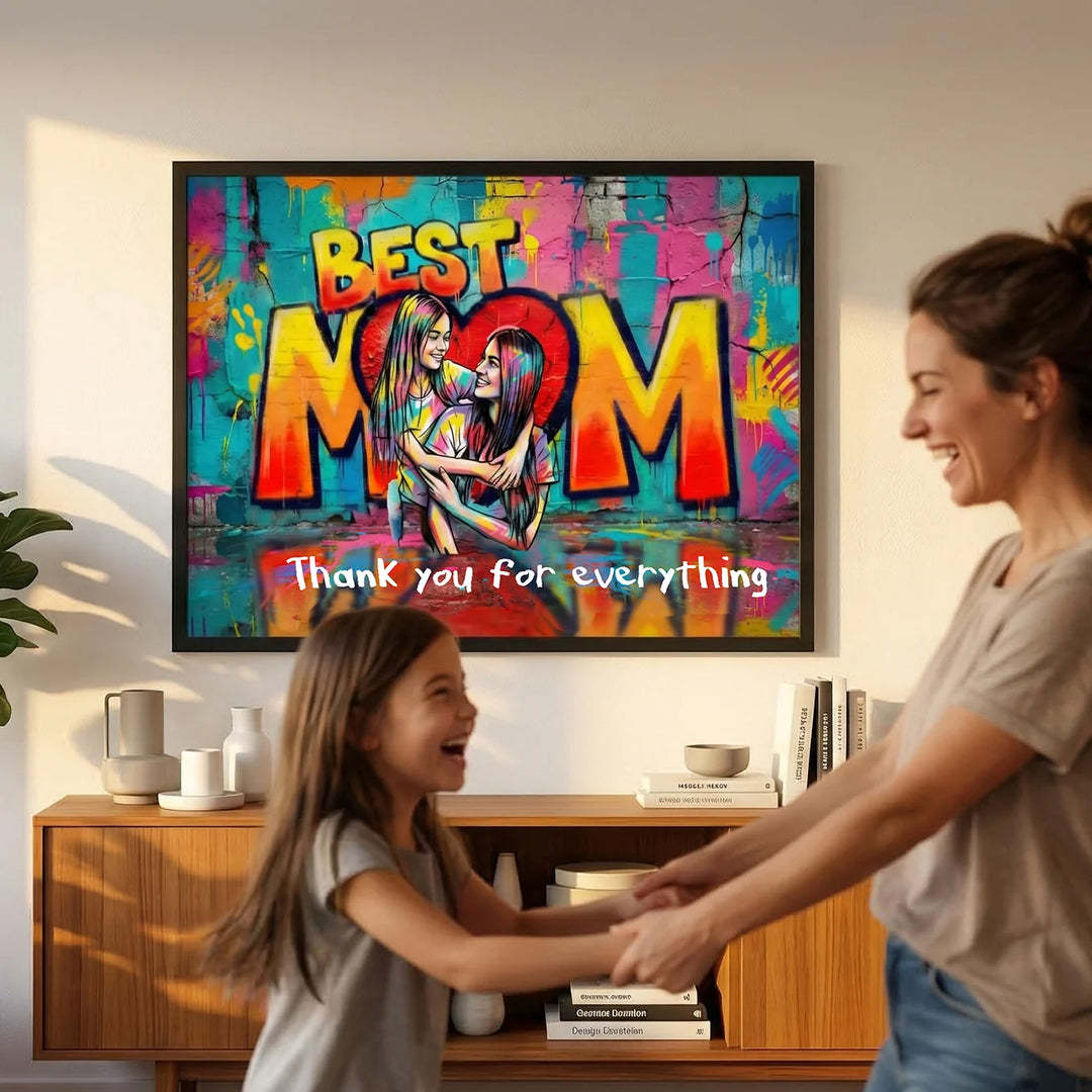 Personalized Poster Love "MOM"