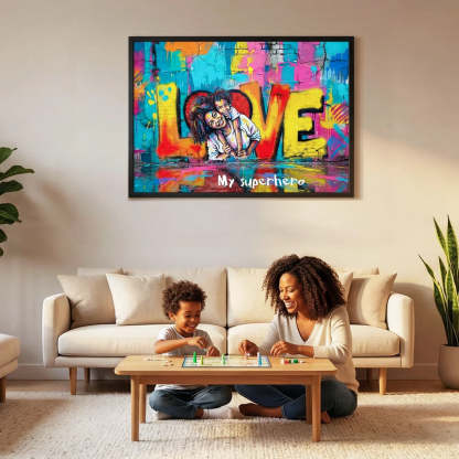 Personalized Poster Love "MOM"