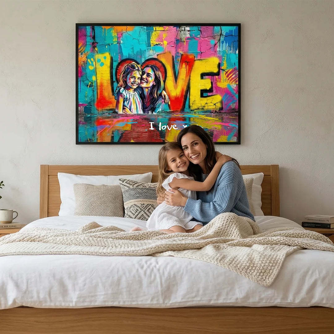 Personalized Poster Love "MOM"