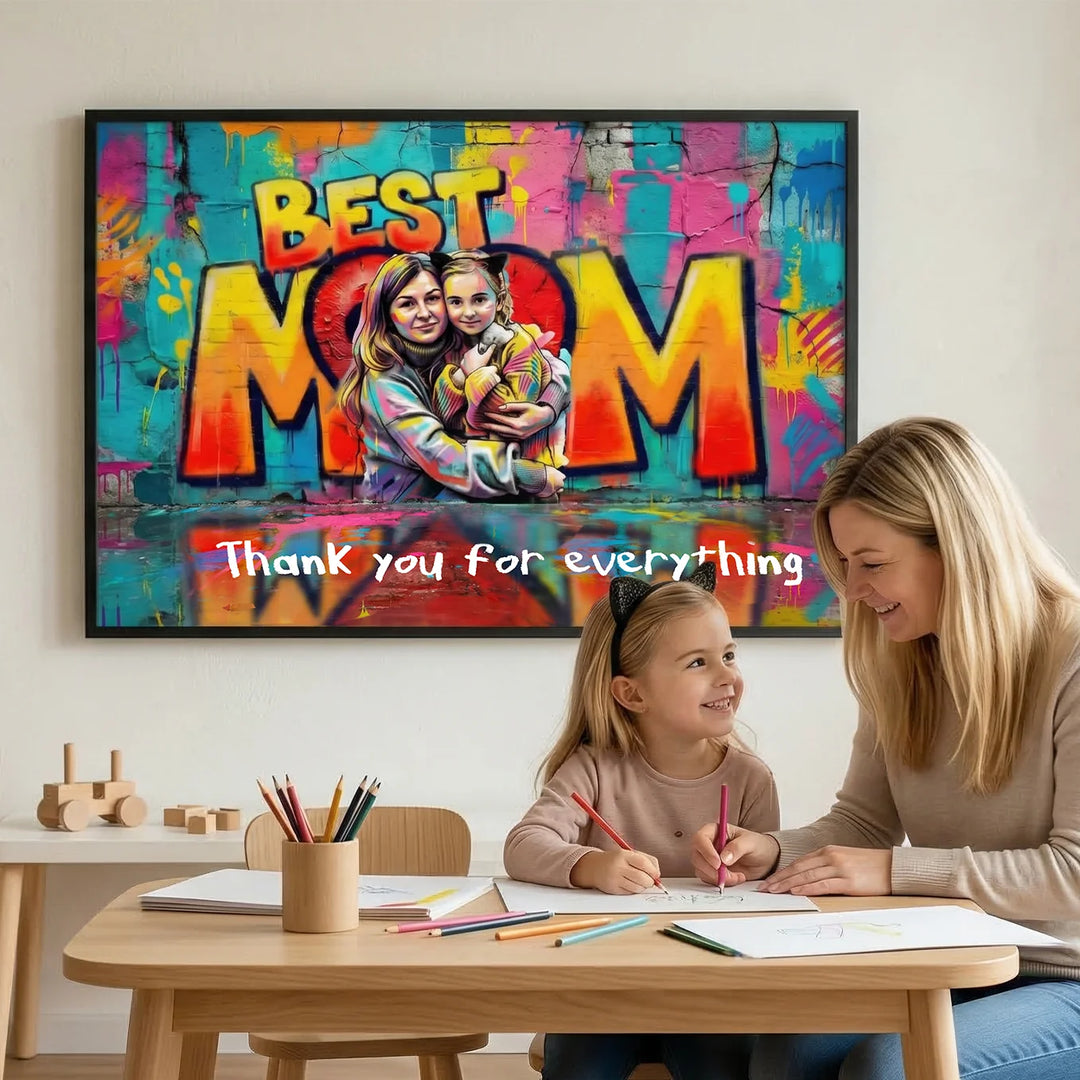 Personalized Poster Love "MOM"