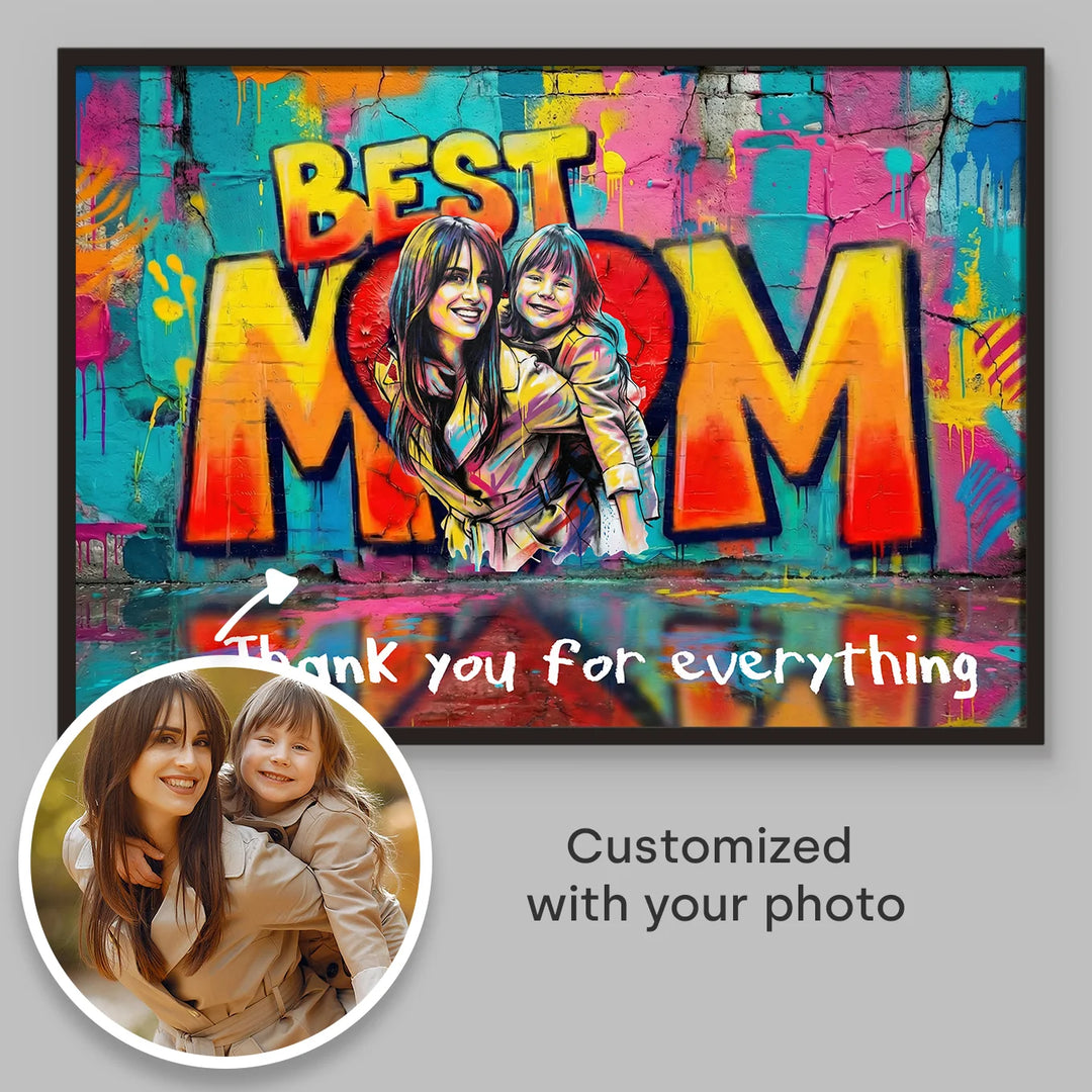 Personalized Poster Love "MOM"