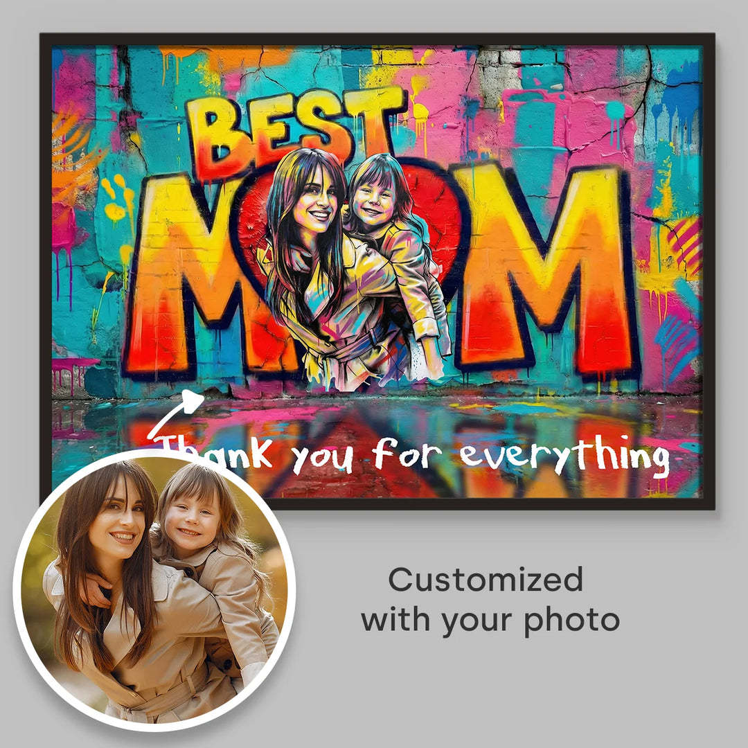 Personalized Poster Love "MOM"