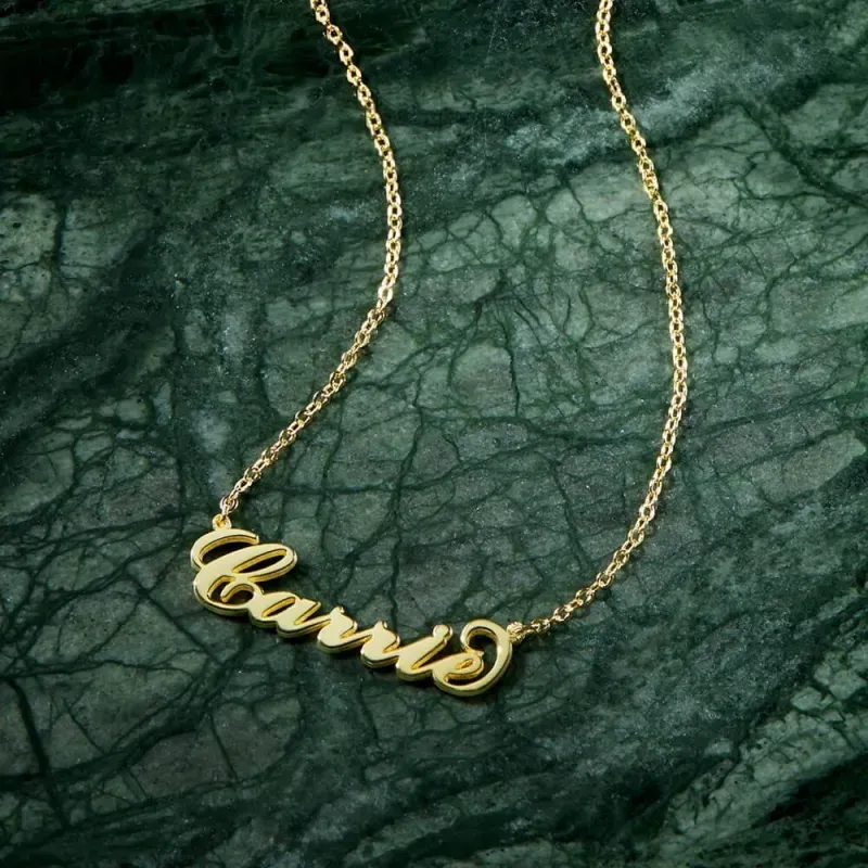 Soufeel Gold "Carrie" Style Name Necklace Gifts For Her
