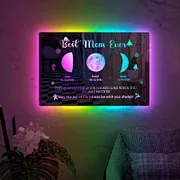 🎄Personalized Moon Phase Mirror Lamp - Christmas Gift For Your Mom
