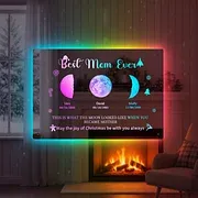 🎄Personalized Moon Phase Mirror Lamp - Christmas Gift For Your Mom