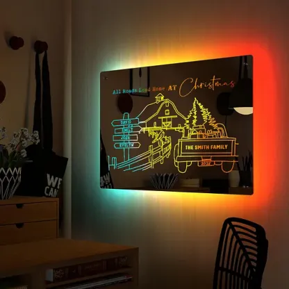 ✨Personalized Family Farm Christmas Light Sign🏡