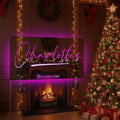 ✨Mother's Day Hot Sale-Personalised Name Mirror - Light Up Mirror