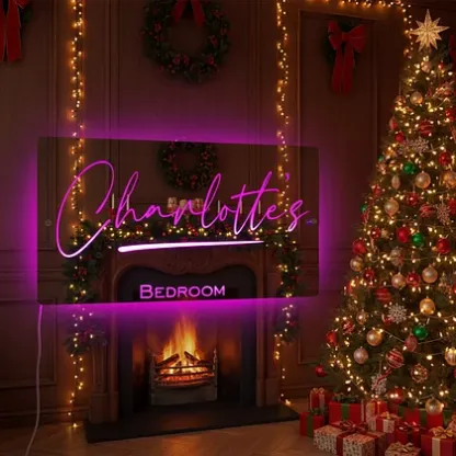 ✨Mother's Day Hot Sale-Personalised Name Mirror - Light Up Mirror