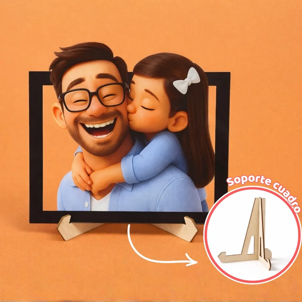 Personalized 3D Cartoon-Style Acrylic Portraits for Mom/Dad