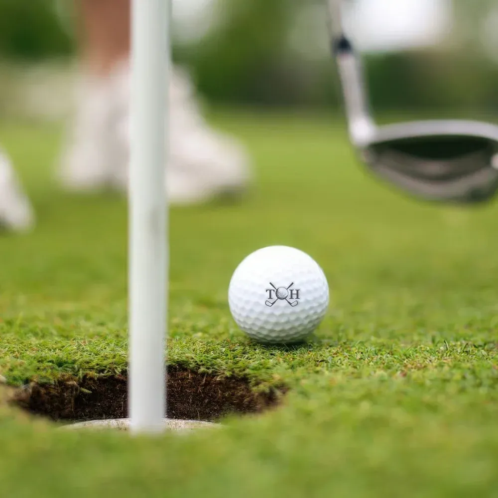 Make It Your Hole in One - Monogrammed Initial Name - Personalized Golf Ball Stamp