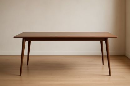 Table rectangulaire en bois massif marron 180 cm x 90 cm x 75 cm
