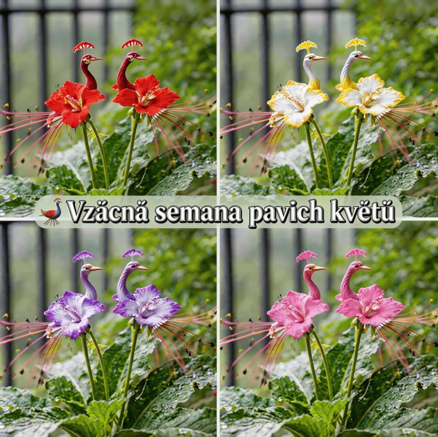 🌺 Bring Home Peacock Flower Seeds – Effortless Beauty with Vibrant Bl